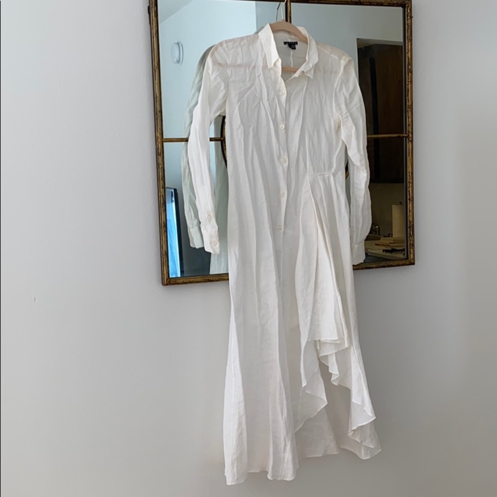 Theory linen shirt dress size 4